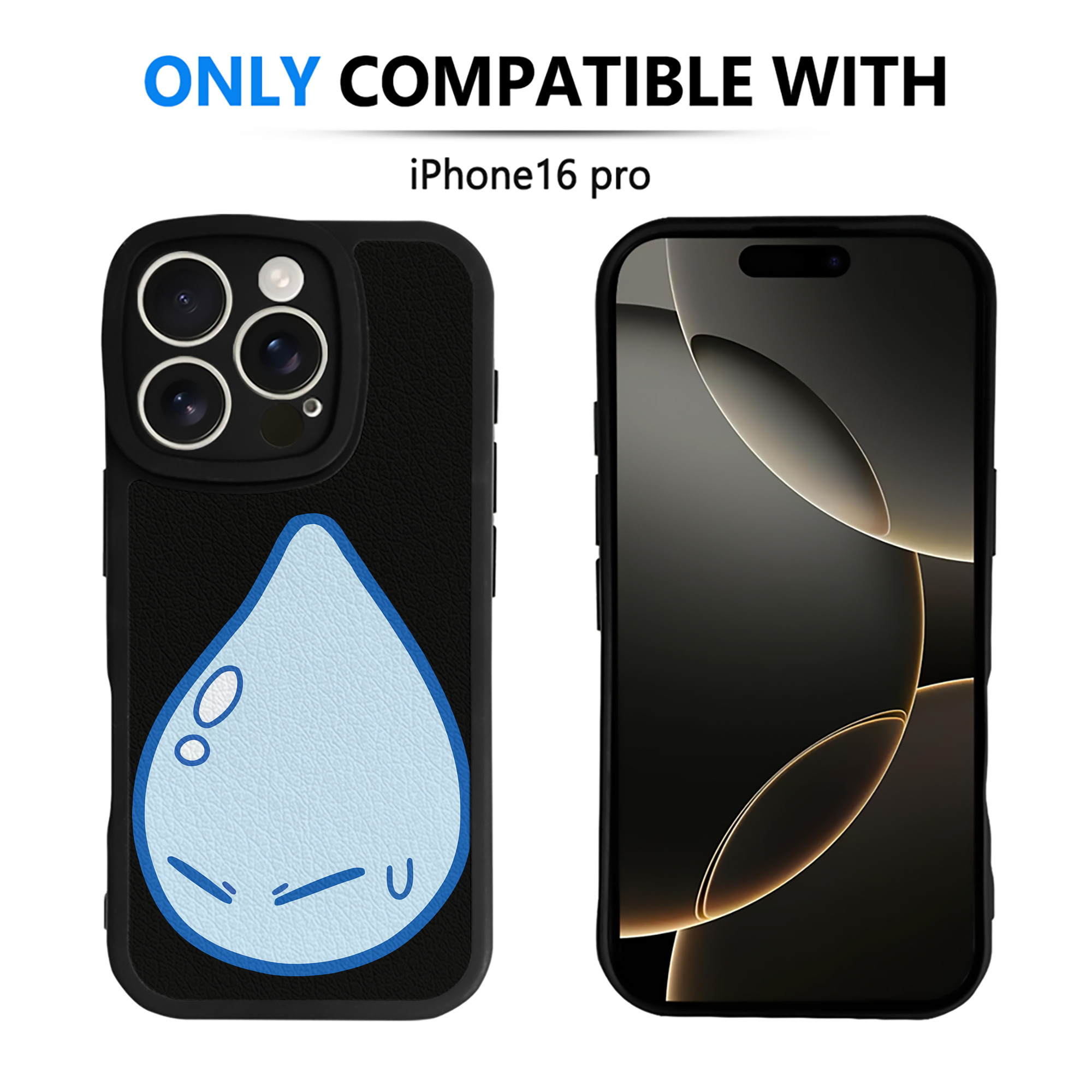 （画像用） 転スラ Regarding Reincarnated to Slime 【iPhone 16シリーズ対応】シリコンスマホケース（レザー調） 材質：シリコン
